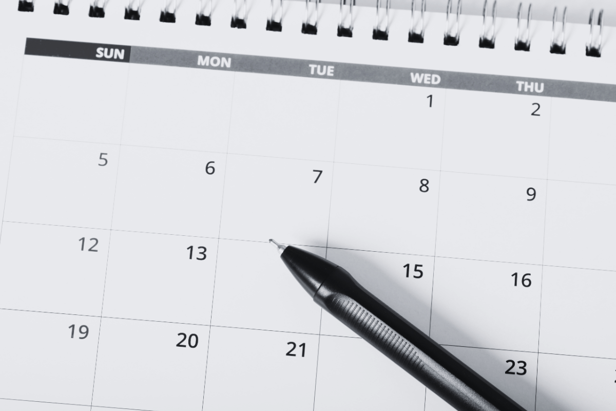 Calendrier prise de rendez-vous